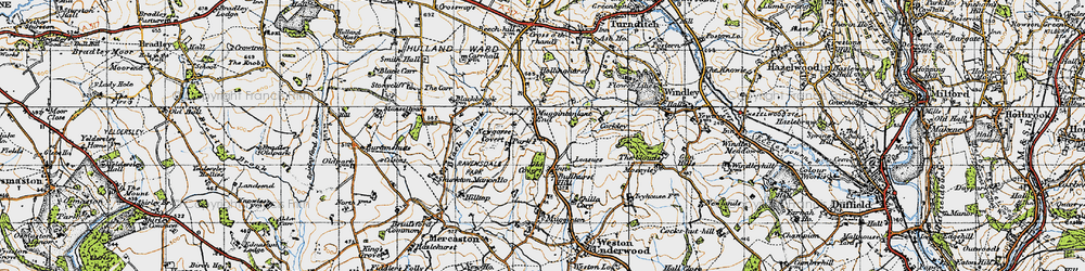 Old map of Leasow in 1946