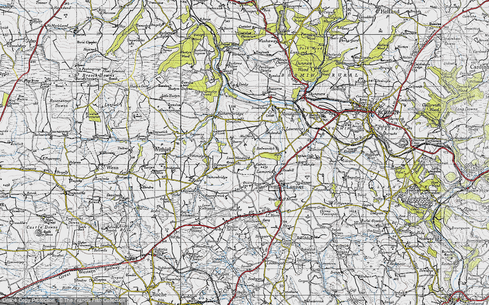 Old Map of Mulberry, 1946 in 1946