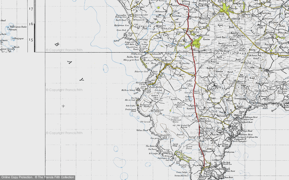 Old Map of Historic Map covering Mên-te-heul in 1946