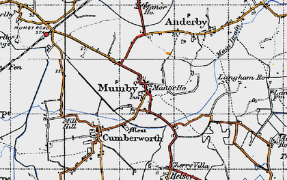 Old map of Mumby in 1946