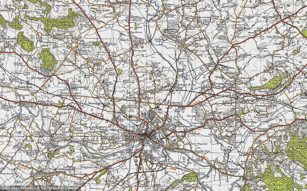 Old Map of Munstone, 1947 in 1947