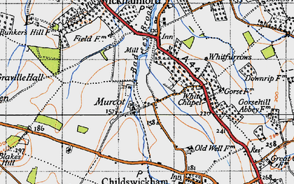 Old map of Murcot in 1946