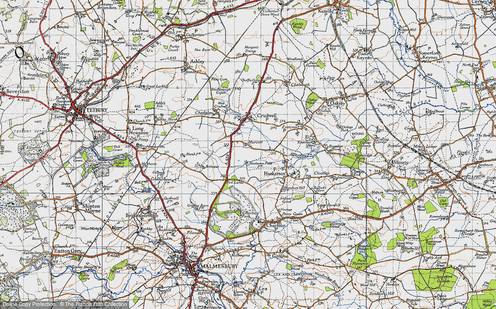 Old Map of Murcott, 1947 in 1947