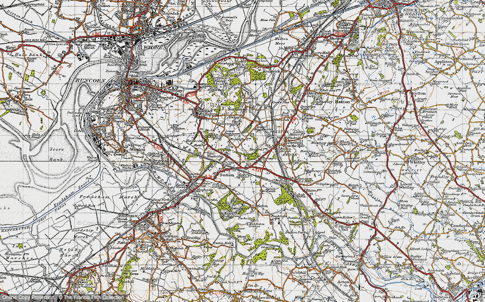 Old Map of Murdishaw, 1947 in 1947