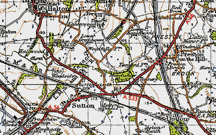 Old map of Murdishaw in 1947