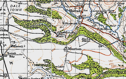 Old map of Wethercote in 1947