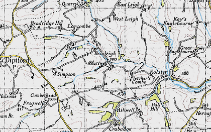 Old map of Larcombe in 1946