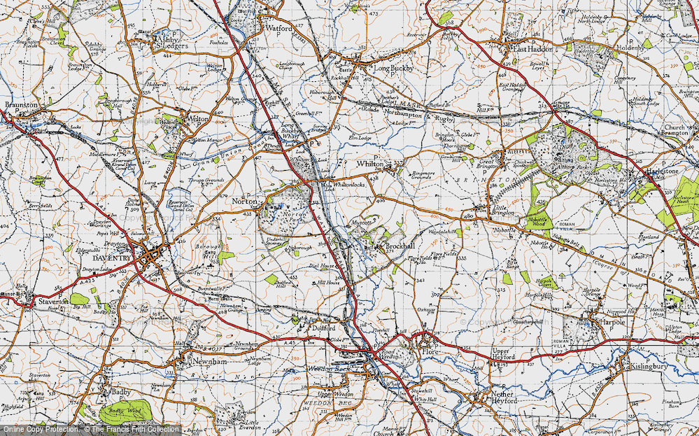 Old Map of Muscott, 1946 in 1946