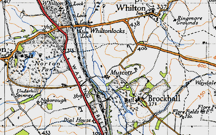 Old map of Muscott in 1946