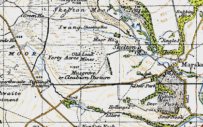 Old map of Musgrove in 1947