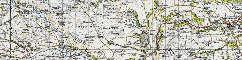 Old map of Musgrove in 1947