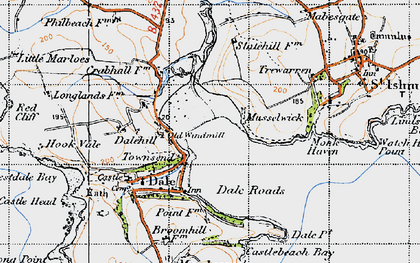 Old map of Musselwick in 1946