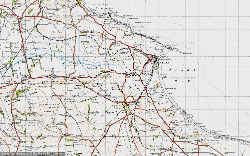 Old Map of Muston, 1947 in 1947