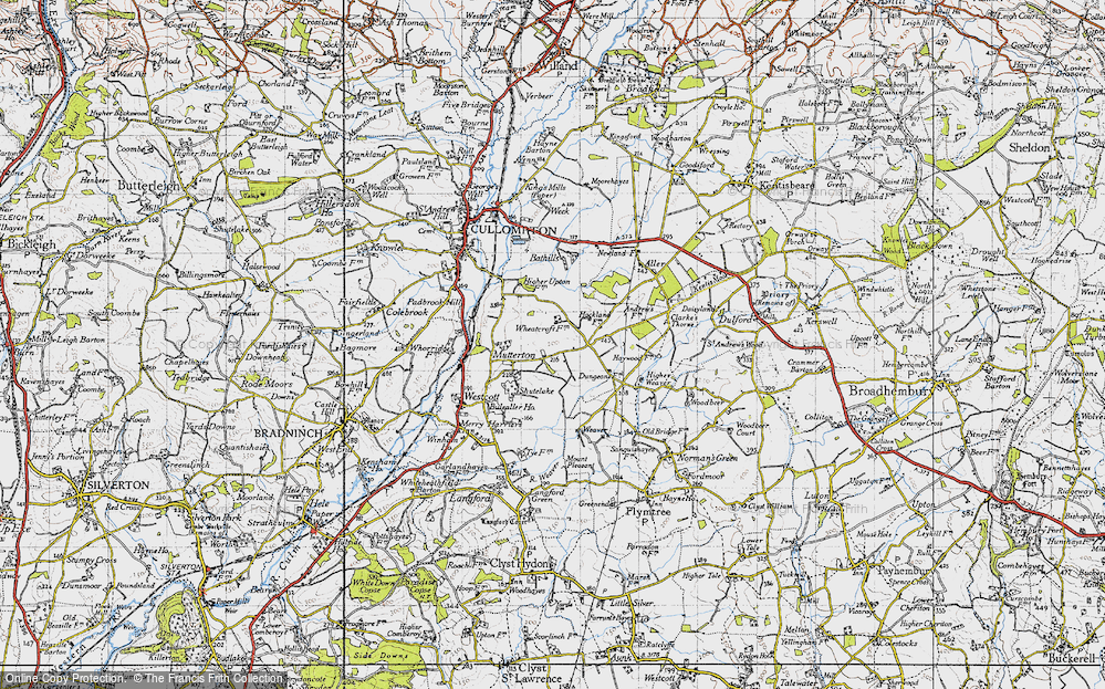 Old Map of Mutterton, 1946 in 1946