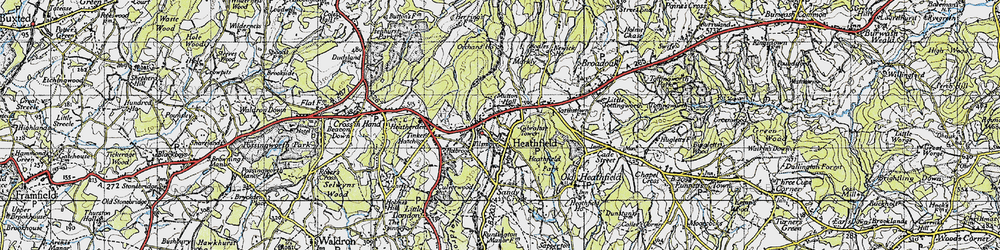 Old map of Mutton Hall in 1940