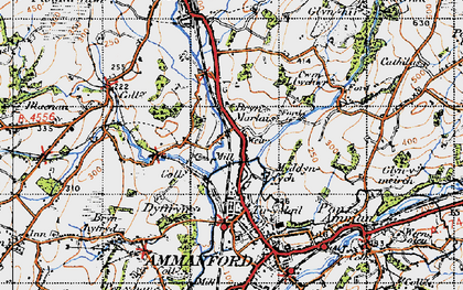 Old map of Brynmarlais in 1947