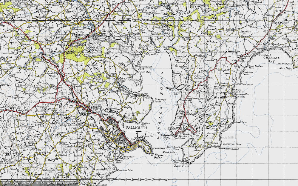 Old Map of Mylor Churchtown, 1946 in 1946