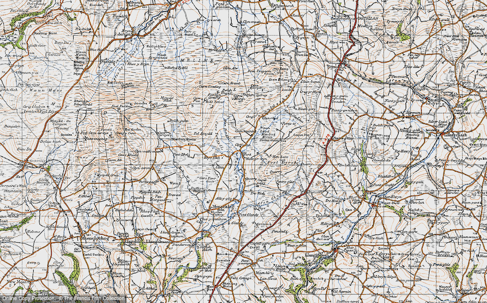 Old Map of Mynachlog-ddu, 1946 in 1946