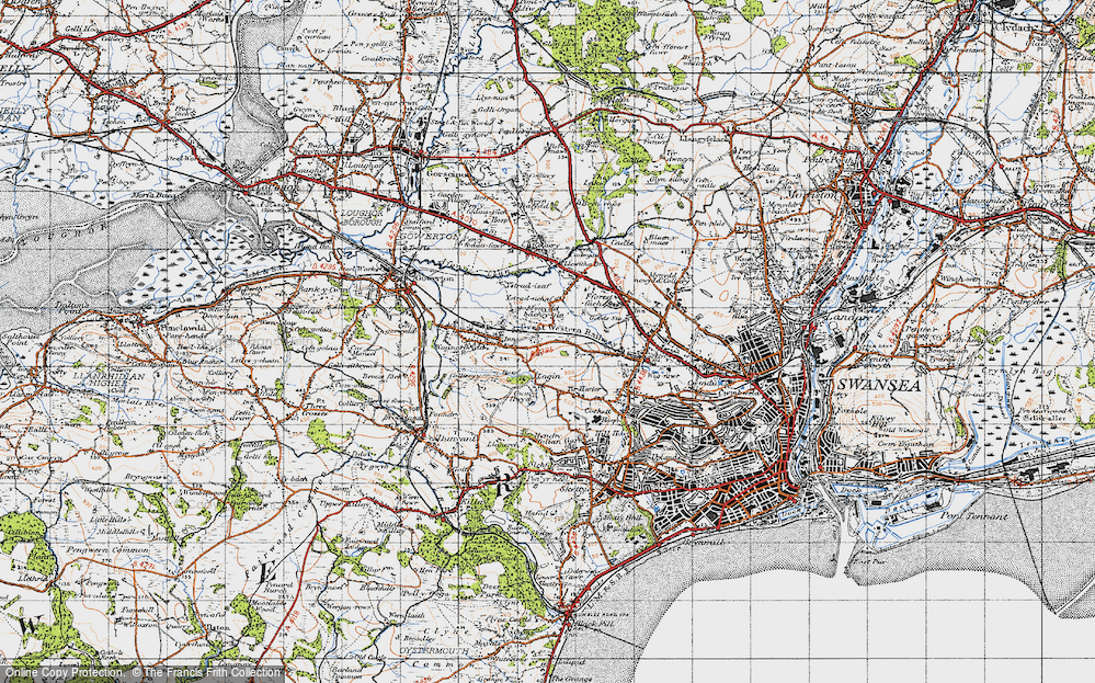 Old Map of Mynydd-bach-y-glo, 1947 in 1947