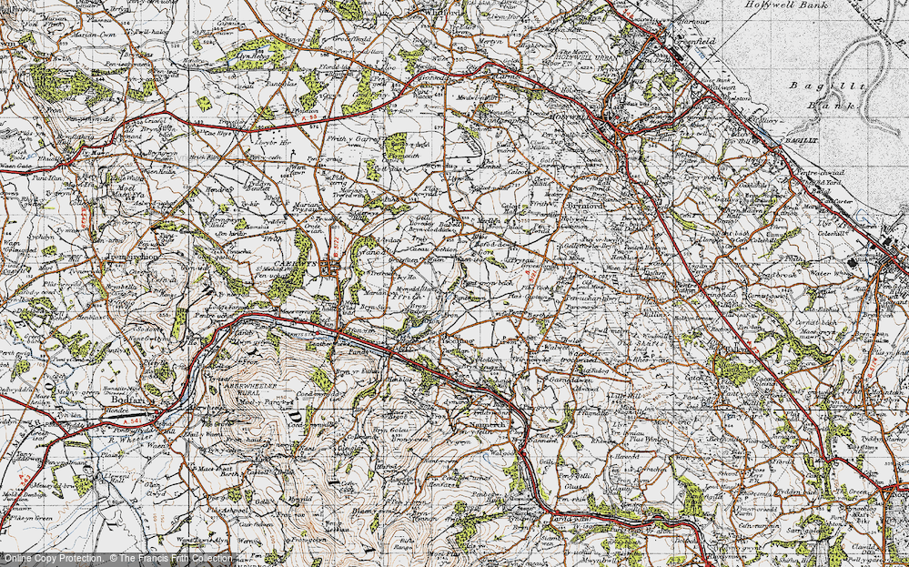 Old Map of Mynydd-llan, 1947 in 1947