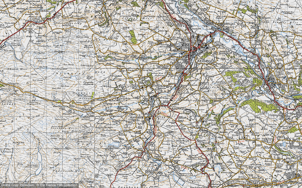 Old Map of Mytholmes, 1947 in 1947
