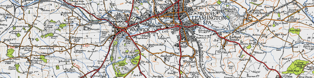 Old map of Myton in 1946
