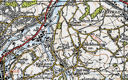 Old map of Nab Hill in 1947