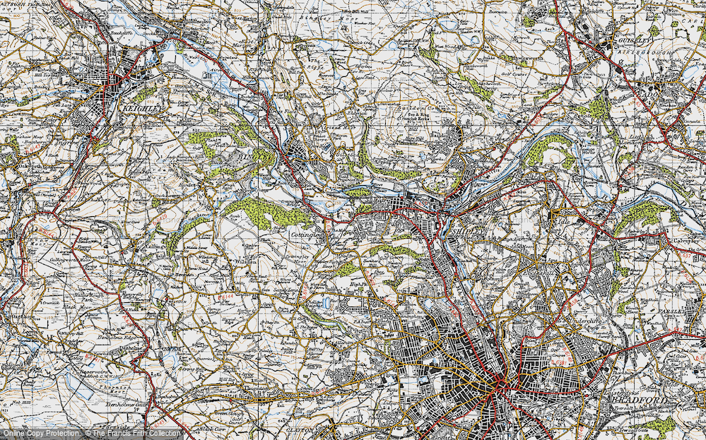 Old Map of Nab Wood, 1947 in 1947