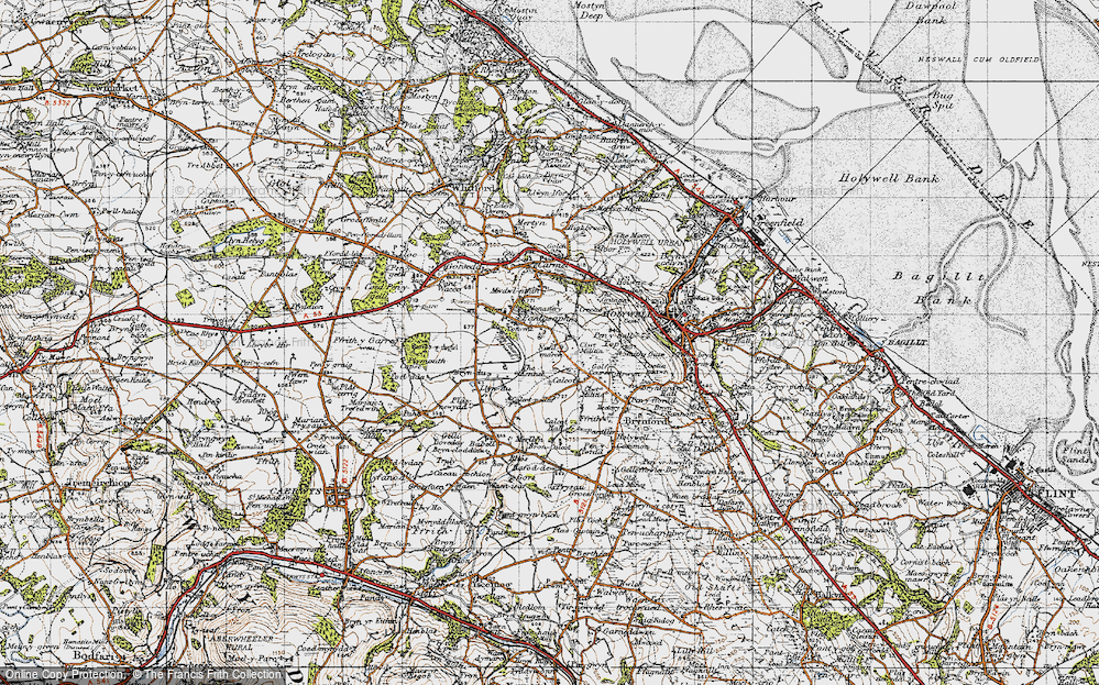 Old Map of Naid-y-march, 1947 in 1947