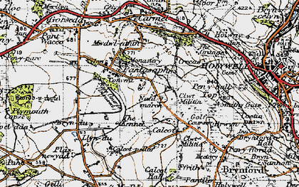 Old map of Naid-y-march in 1947