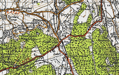 Old map of Nailbridge in 1947