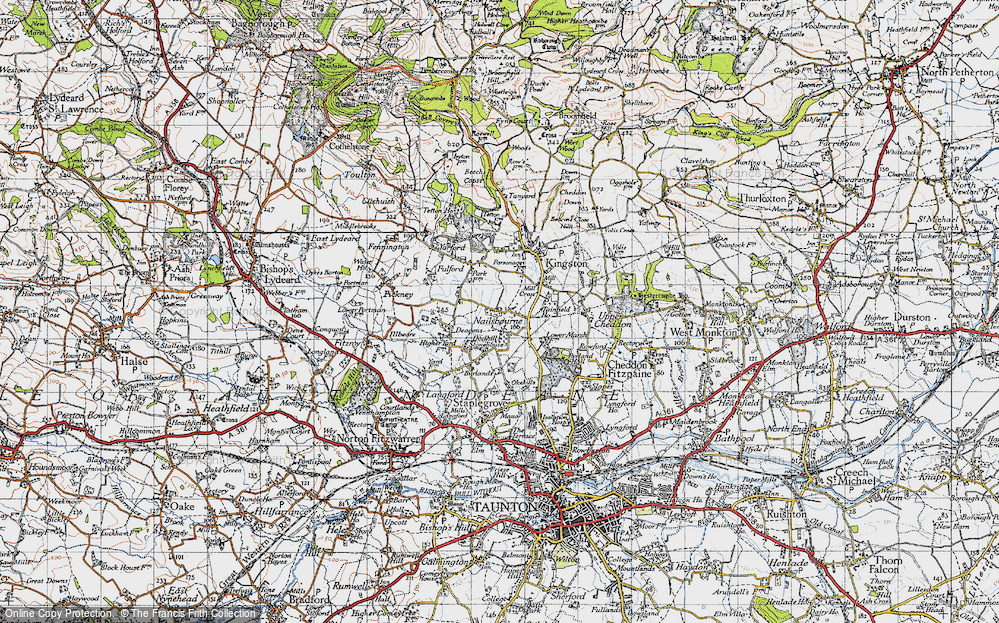 Old Map of Nailsbourne, 1946 in 1946
