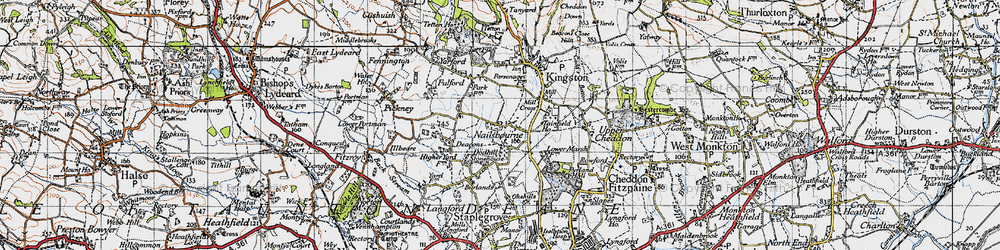 Old map of Nailsbourne in 1946