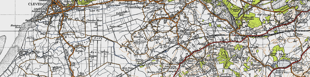 Old map of Nailsea in 1946