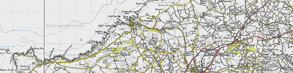 Old map of Nance in 1946