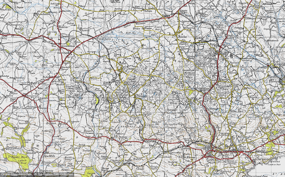 Old Map of Nanpean, 1946 in 1946