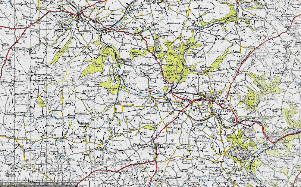Old Map of Nanstallon, 1946 in 1946
