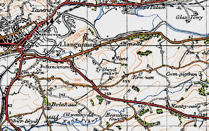 Old map of Nant in 1946