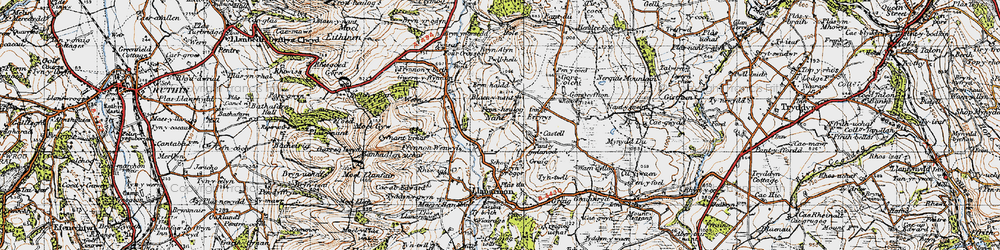 Old map of Nant in 1947