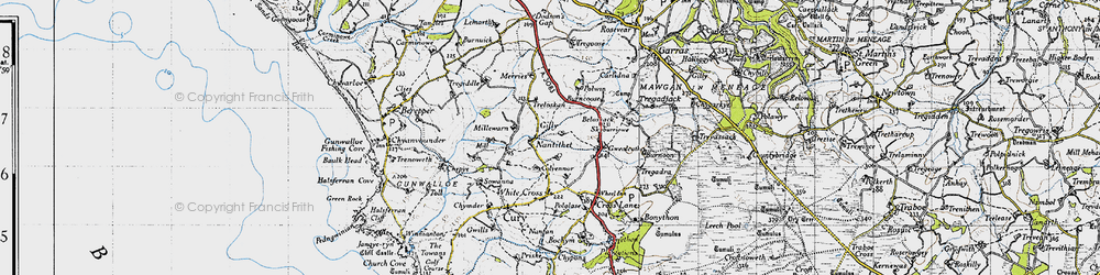 Old map of Nantithet in 1946