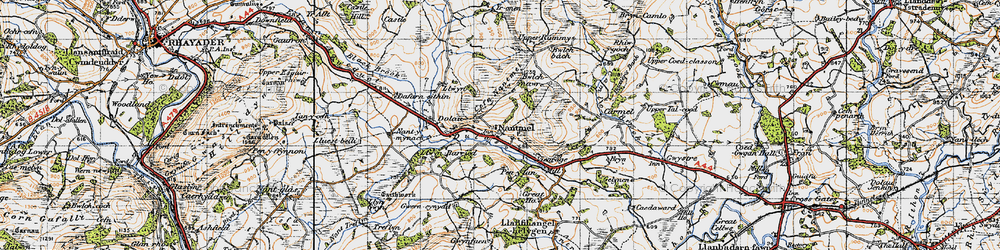 Old map of Yr Onnen in 1947