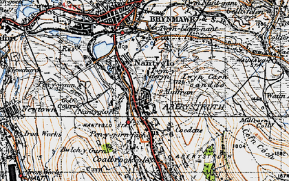 Old map of Nantyglo in 1947
