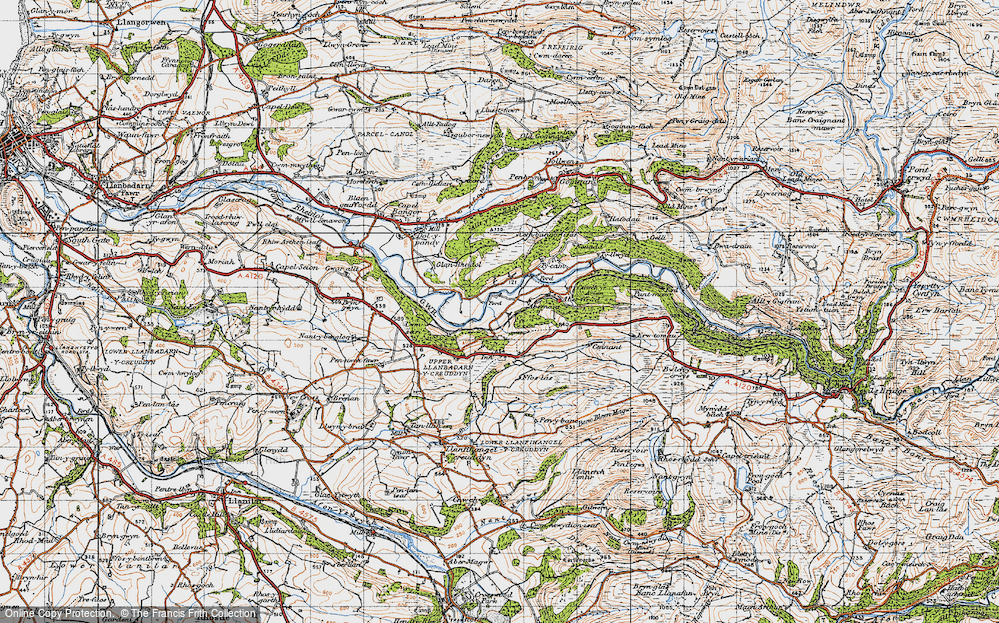 Old Map of Nantyronen Station, 1947 in 1947