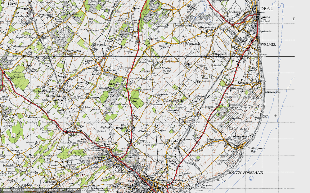 Old Map of Napchester, 1947 in 1947