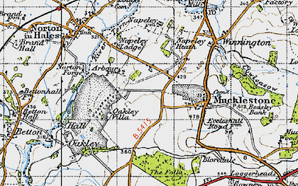 Old map of Napley in 1946