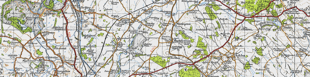 Old map of Arbour, The in 1946
