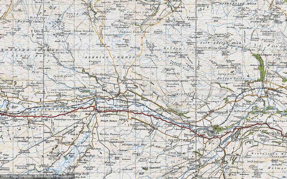 Old Map of Nappa Scar, 1947 in 1947
