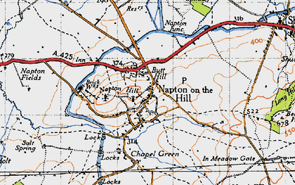 Old map of Napton on the Hill in 1946