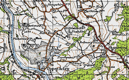 Old map of Nash End in 1947