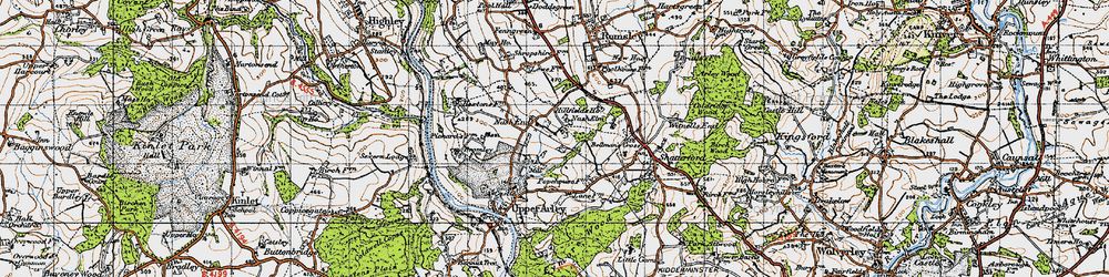 Old map of Nash End in 1947